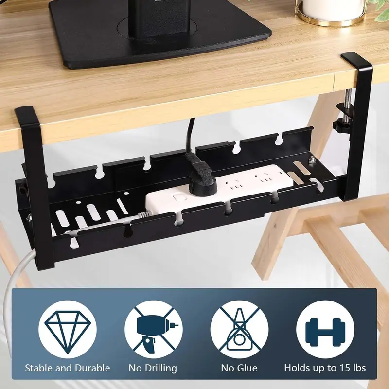 Organizator extensibil pentru cabluri sub birou, imaginea 1