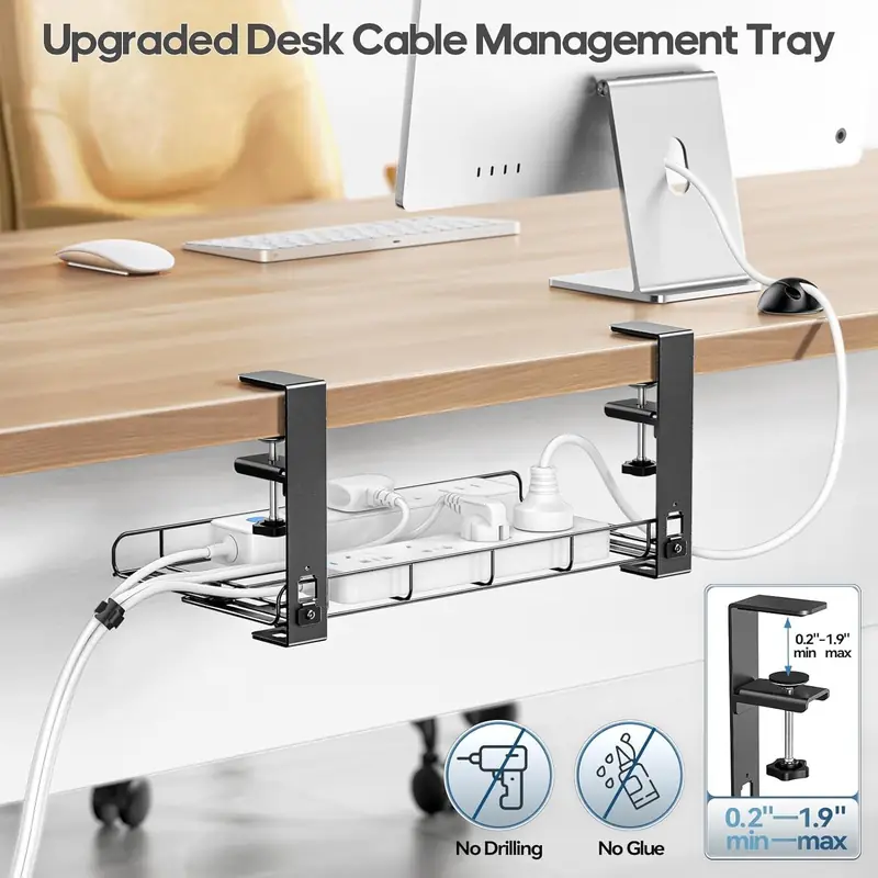 Organizator extensibil pentru cabluri sub birou, imaginea 3