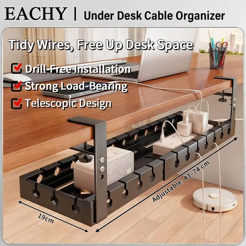 Organizator extensibil pentru cabluri sub birou, imaginea 4