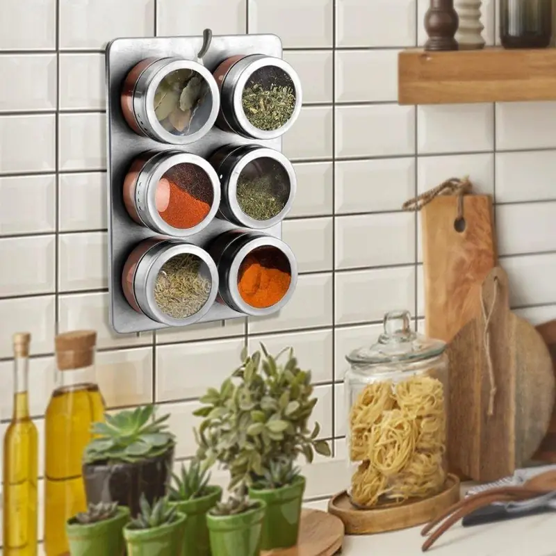 Organizator magnetic modular pentru condimente, imaginea 1