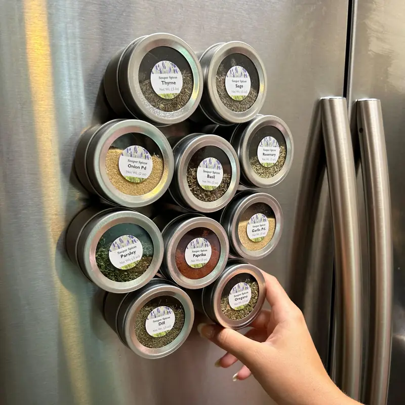 Organizator magnetic modular pentru condimente, imaginea 2