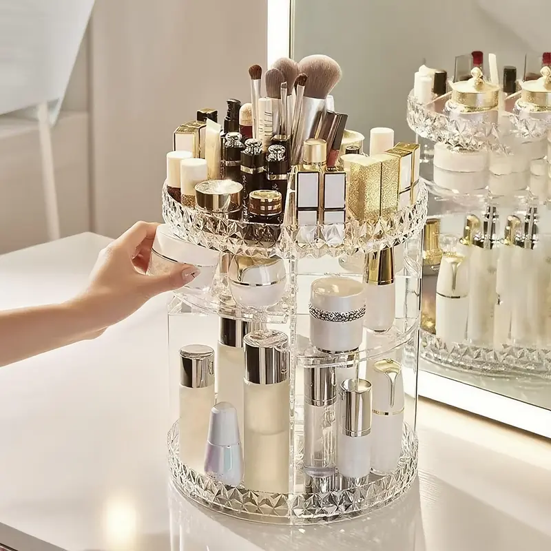 Organizator rotativ 360° pentru cosmetice, imaginea 4