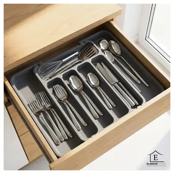 Organizator extensibil pentru tacâmuri, imaginea 1