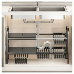 Raft extensibil pentru spațiul de sub chiuvetă